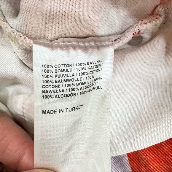 The Ragged Priest Rook Orange Checkered Jeans Size 28 great condition - Picture 6 of 10